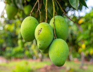 Mango tree in the garden