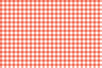 Tomato and white color plaid pattern background. plaid pattern background. Seamless pattern.