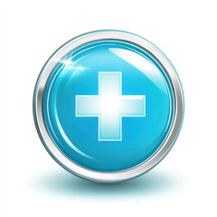 Obraz premium blue hospital icon