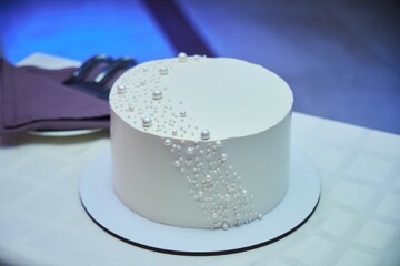 A delicious white cake. Confectionery product