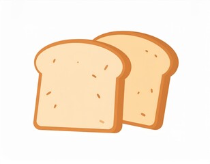 Two Slices Of White Bread