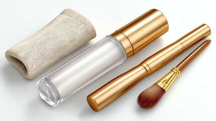 Fototapeta premium Cosmetic Applicators and Container