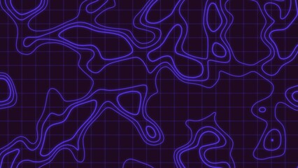 abstract purple map topographic background, seamless pattern for geography education and presentation