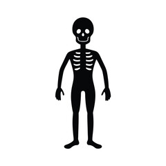 Simple Skeleton Icon Illustration