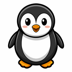 Adorable Cartoon Penguin Illustration for Kids