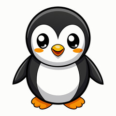 Adorable Cartoon Penguin Illustration Cute Animal Character Design