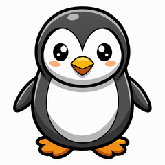 Adorable Cartoon Penguin Illustration for Kids