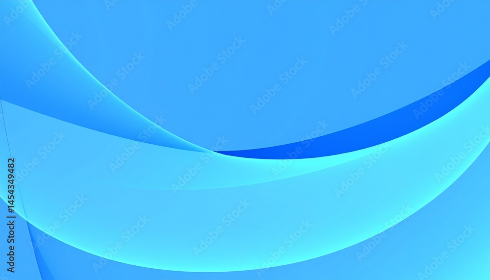Poster abstract blue wave background. smooth curves and gradients create a calming and modern aesthetic.
