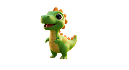 Green dinosaur figurine