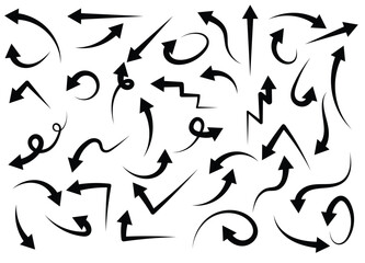 Set of arrow icons, direction