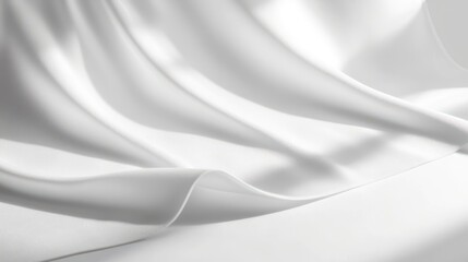 Obraz premium Simple white studio backdrop with soft shadows, perfect for clean and sharp portraits