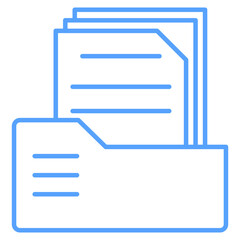 Document icon blue style