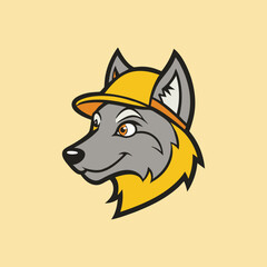 Wolf head mascot