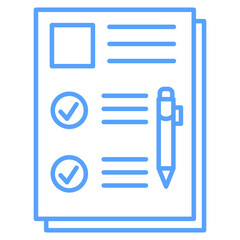 requirements icon blue style