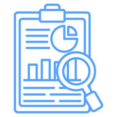 result blue style icon