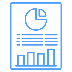 Pie Chart blue style icon