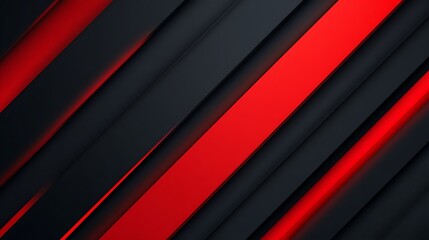 Obraz premium Bold black and red diagonal lines 