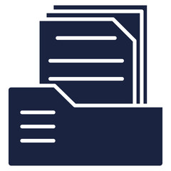 Document icon blue style