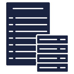 database icon blue style
