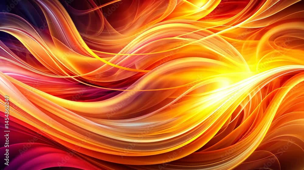 Poster abstract flowing energy a visual symphony of light and motion