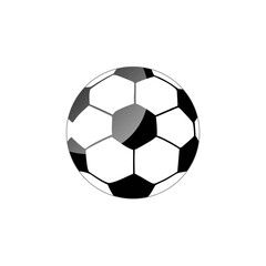 Fototapeta premium Classic Soccer Ball Vector Illustration – Black and White Football Clipart for Sports, Education & Design Use