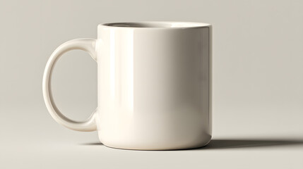 Obraz premium A Clean And Minimalist Mockup Design Presenting A Simple Coffee Mug Made With Neutral Colors Making It Suitable To Show Your Designs