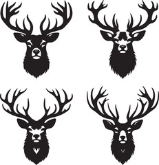 buck, image, drawing, antler, animal, cervid, graphic, mammal, silhouette, wildlife