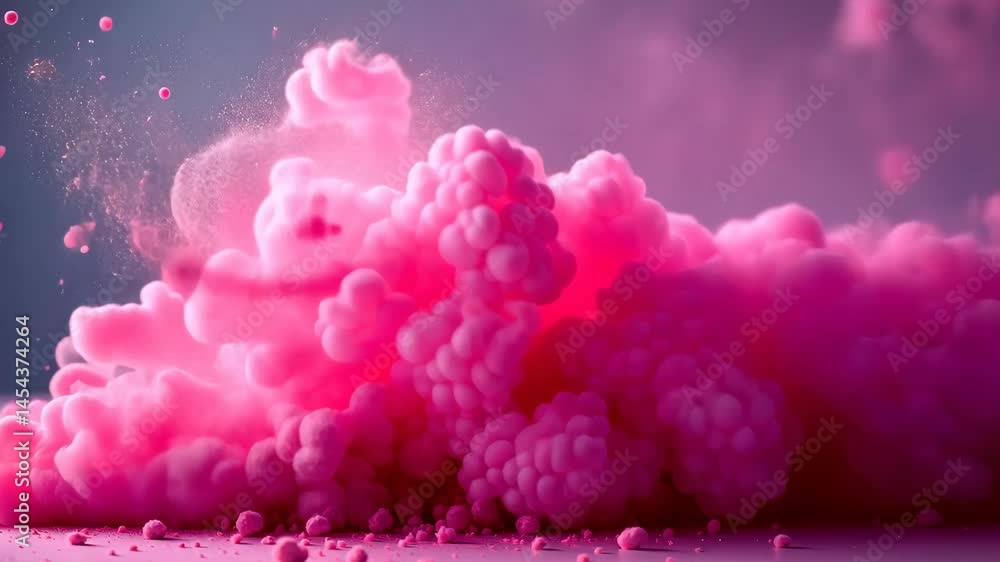 Aufkleber pink explosion a burst of color and texture