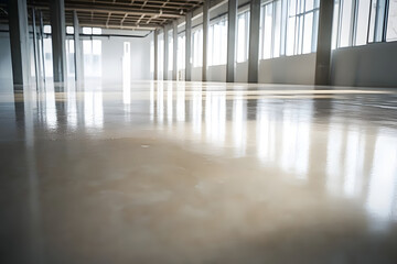 Self smoothing epoxy for floor cement leveling