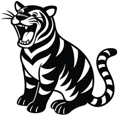 Obraz premium tiger-laugh(10).eps