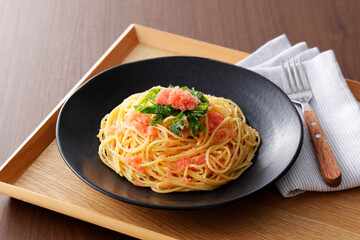 たらこスパゲッティ　Cod roe spaghetti