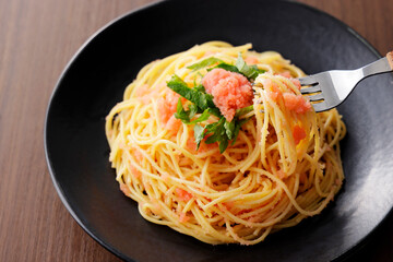 たらこスパゲッティ　Cod roe spaghetti