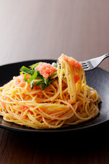 たらこスパゲッティ　Cod roe spaghetti
