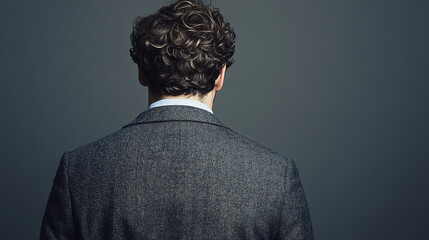 Thoughtful professional in casual attire, embodying creativity and focus.

