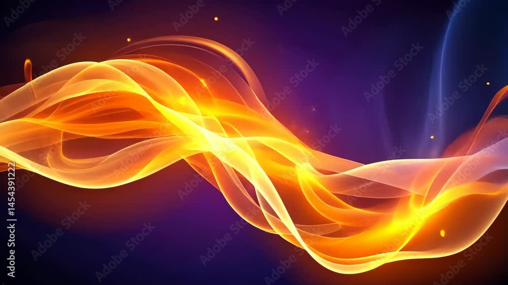 Aufkleber mesmerizing flow of radiant energy a seamless loop of abstract fire animation