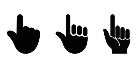 Computer mouse click cursor gray arrow icons set and loading icons. Cursor icon. Vector illustration. Mouse click cursor collection, silhouette of pointer hand, Collection of hand gesture is easy.