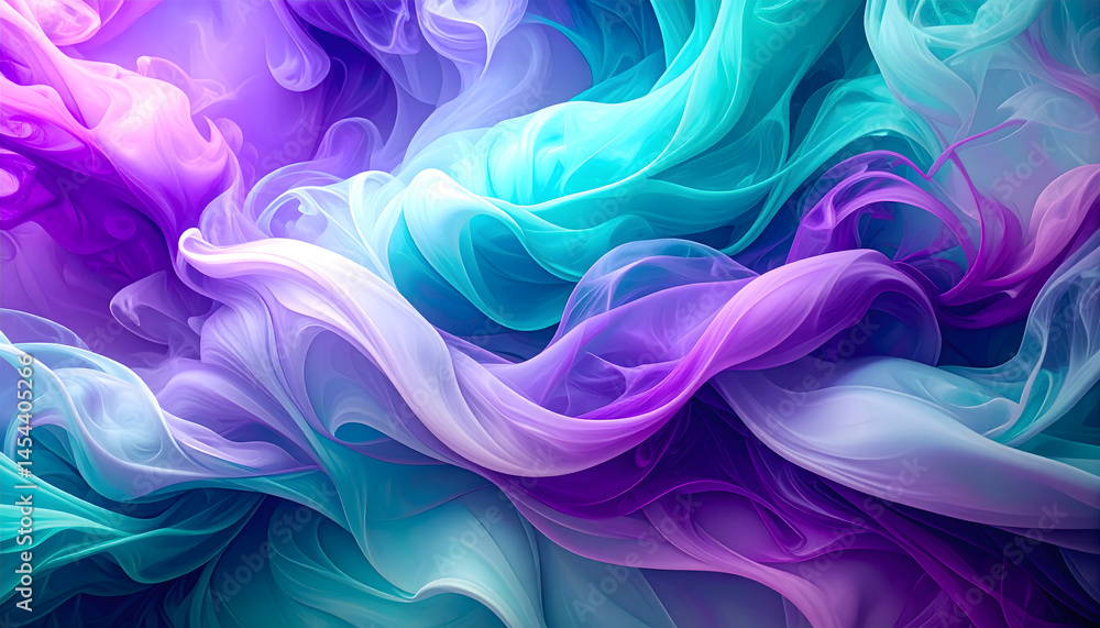 Poster the ethereal dance of hues a tapestry of light and shadow in a dreamlike expression of color and for