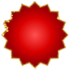 Zigzag Gold Label Frame