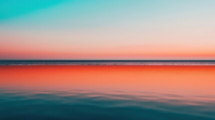 Obraz premium Abstract symmetry in mirrored tide image, artistic ocean visual