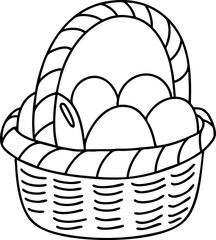 Fototapeta premium egg farm doodle