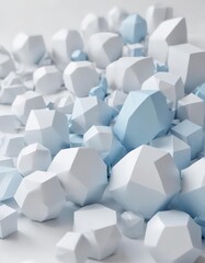Subtle blue geometric shapes on a white background,  navy,  fabric,  backdrop