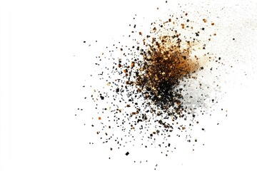 Abstract explosion of colored particles