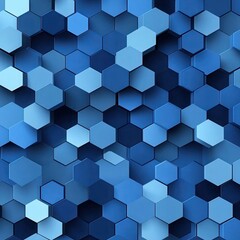 Fototapeta premium Hexagons pattern. Geometric abstract background with simple hexagonal elements. Medical, technology or science design.