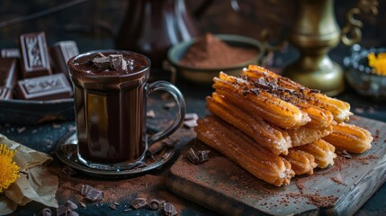 Churros with Chocolate