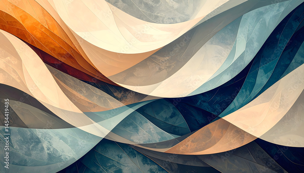 Poster a mesmerizing dance of colors smooth waving abstract backdrop wallpaper design seamlessly blending e