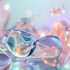 abstract colorful background glassmorphism style