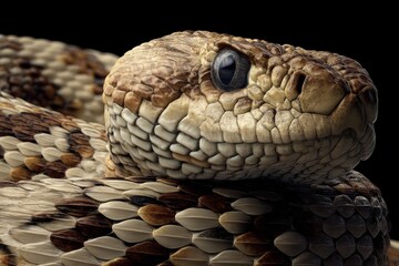 Fototapeta premium Vibrant Bull Snake: A Look into the Exotic World of Reptiles in Nature