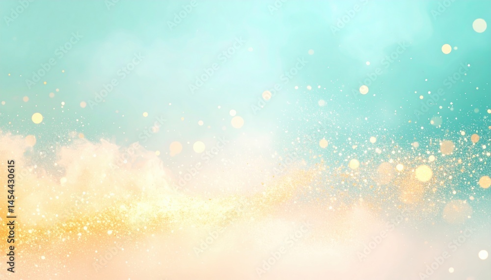Poster sparkling light effects abstract background digital art soft color gradients aesthetic viewpoint cre