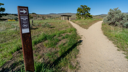 Fort in the trail in the foothills above Boise Idaho © knowlesgallery