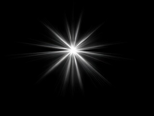 Fototapeta premium Ethereal Shimmer: Beautiful Rays of Light Illuminating a Dark Canvas